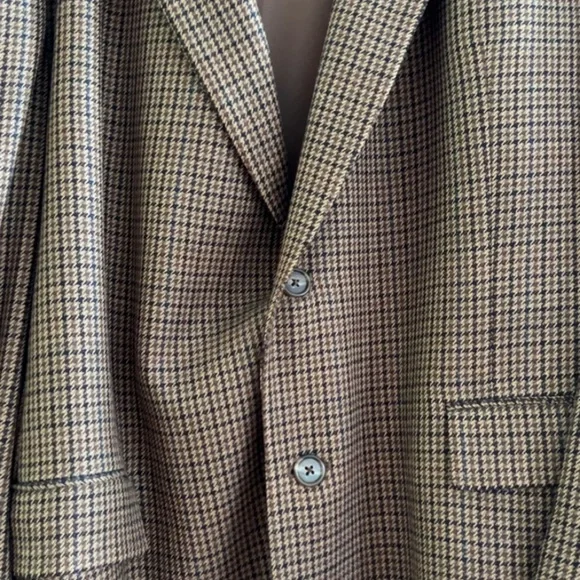 Vintage Burberry Houndstooth Sports Coat - Picture 2 of 11